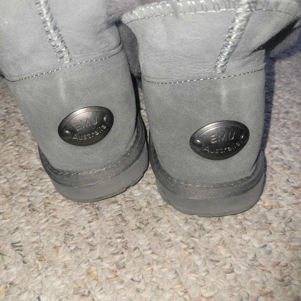 Emu Gray Ankle Boots